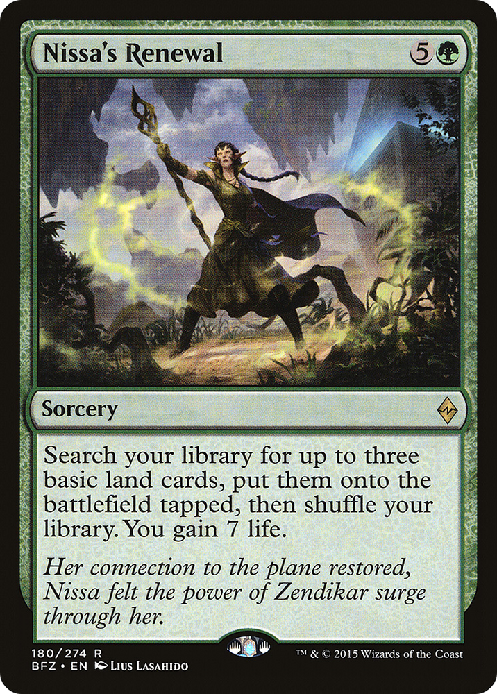 Nissa's Renewal (BFZ-180) - Battle for Zendikar