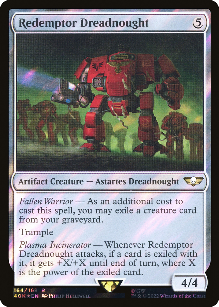 Redemptor Dreadnought (Surge Foil) (40K-164★) - Warhammer 40,000 Commander Foil