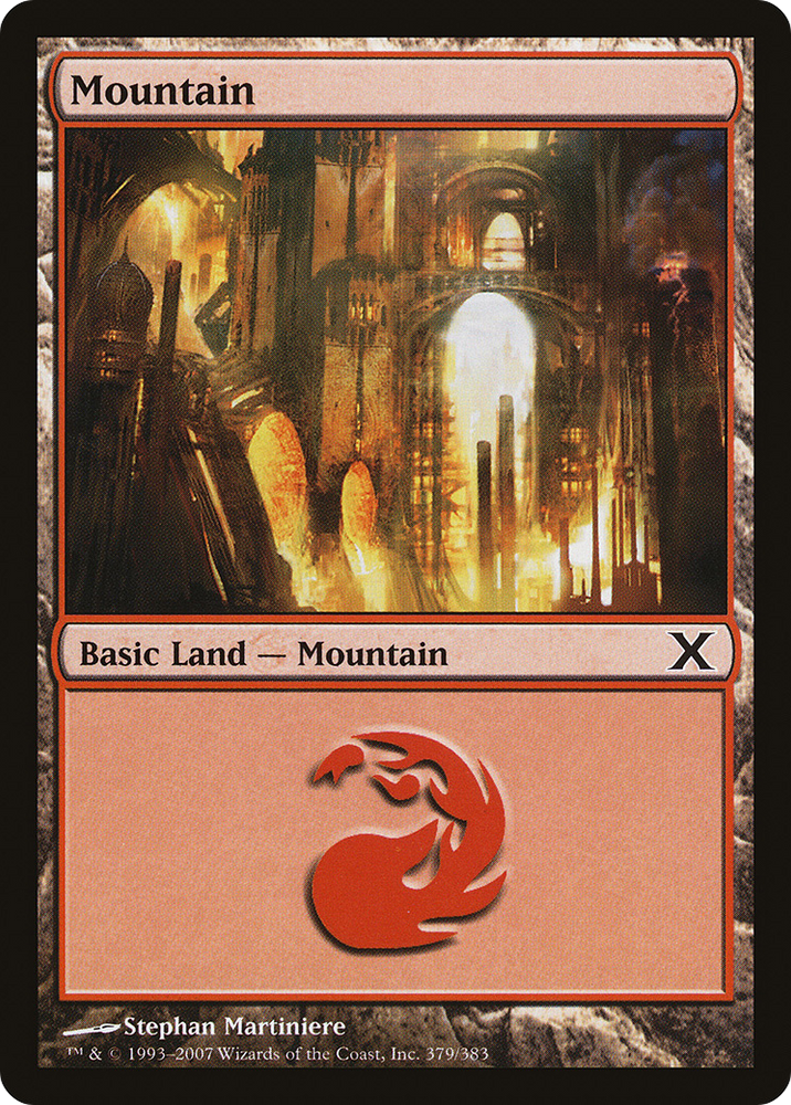Mountain (379) (10E-379) - Tenth Edition Foil