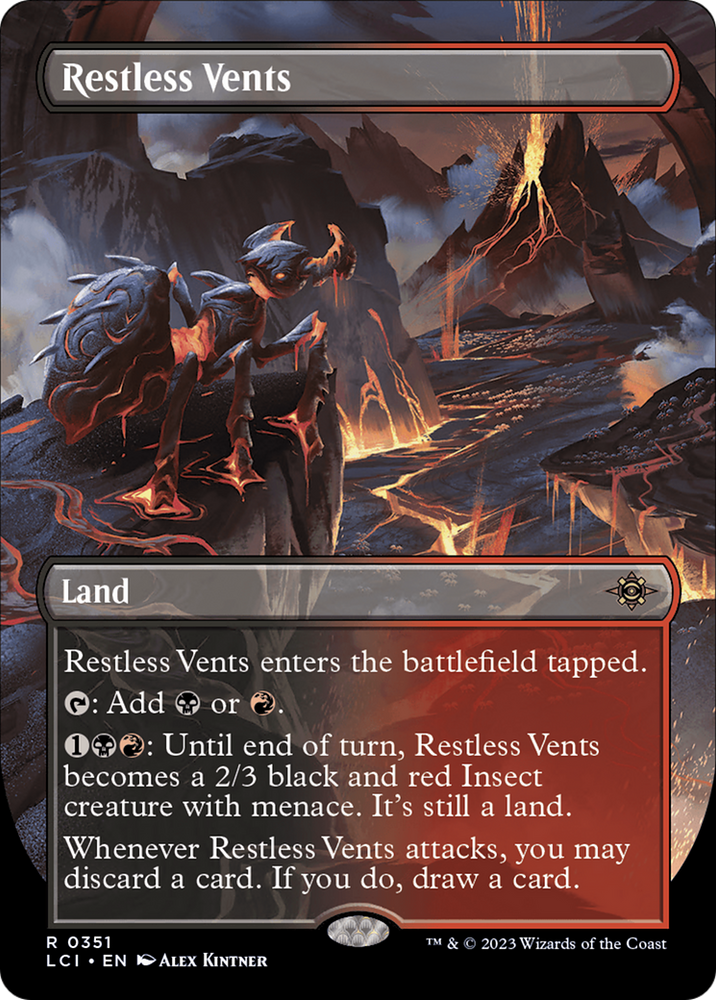 Restless Vents (Borderless) (LCI-351) - The Lost Caverns of Ixalan (Borderless)