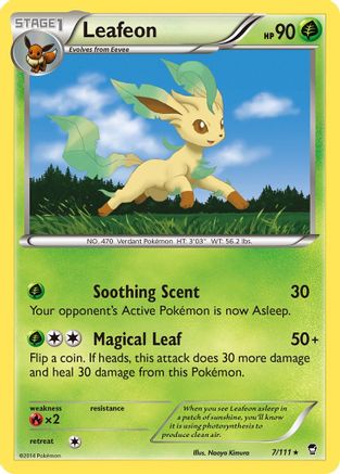 Leafeon 007/111  XY  Furious Fists - Rare