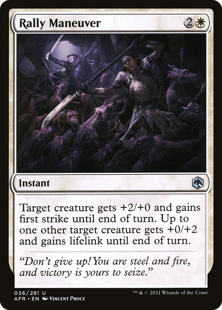 Rally Maneuver (AFR-036) - Adventures in the Forgotten Realms Foil
