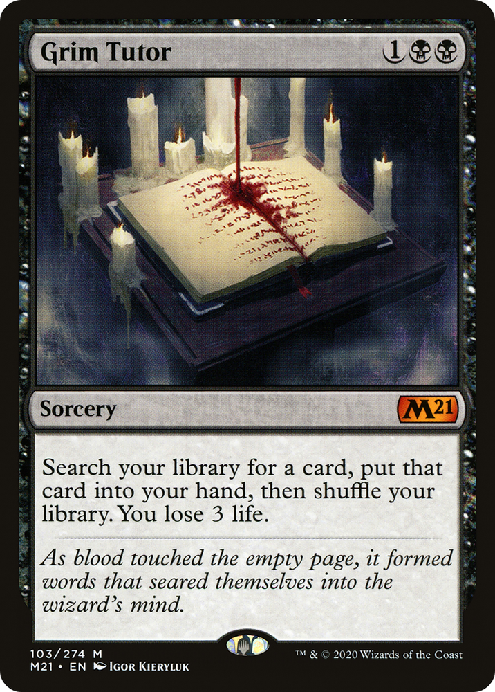 Grim Tutor (M21-103) - Core Set 2021 Foil