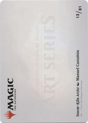 Storm-Kiln Artist // Storm-Kiln Artist (ASTX-013) - Strixhaven Art Series (Borderless) Foil