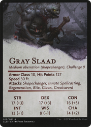 Gray Slaad // Gray Slaad (ACLB-015) - Battle for Baldur's Gate Art Series (Borderless)