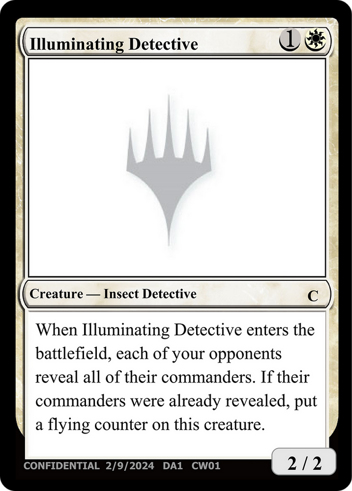 Illuminating Detective (UNK-CW01) - Unknown Event