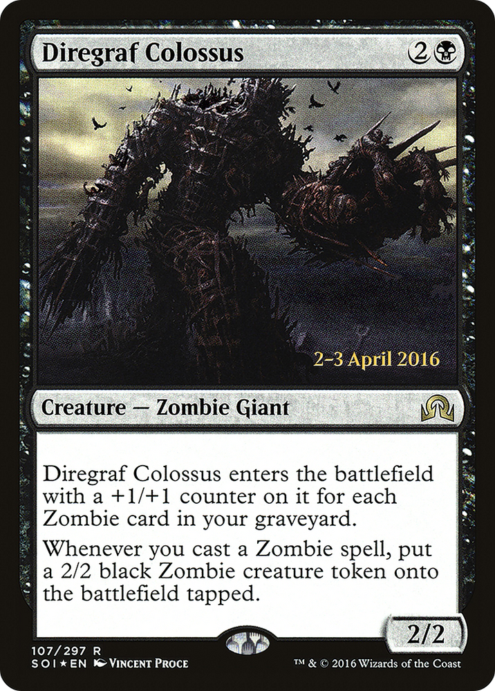 Diregraf Colossus (PRE-107S) - Shadows over Innistrad Promos Foil
