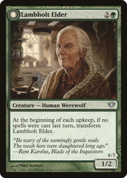 Lambholt Elder (DKA-122) - Dark Ascension: (Double Faced Transform) Foil