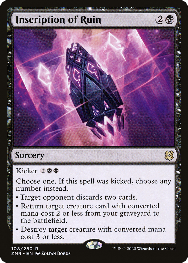 Inscription of Ruin (ZNR-108) - Zendikar Rising Foil