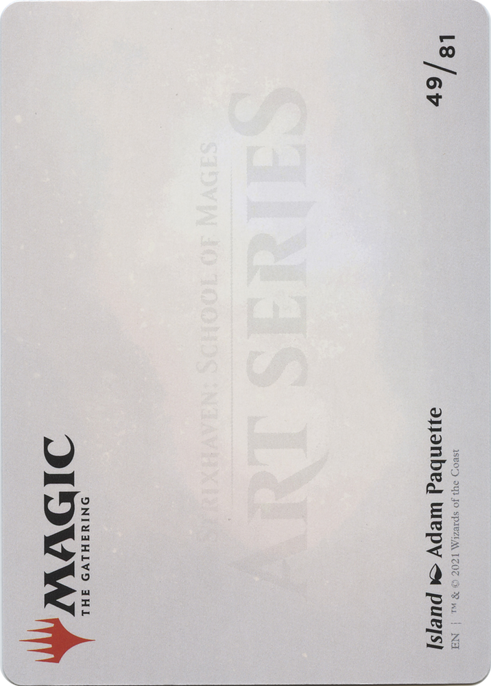 Island // Island (ASTX-049) - Strixhaven Art Series (Borderless) Foil