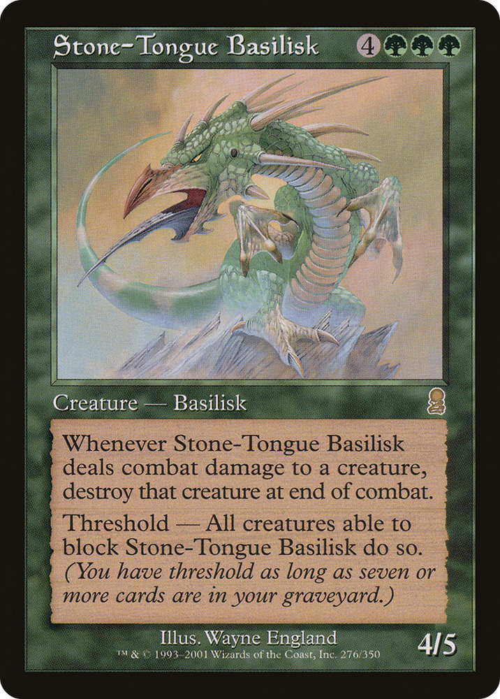 Stone-Tongue Basilisk (ODY-276) - Odyssey Foil