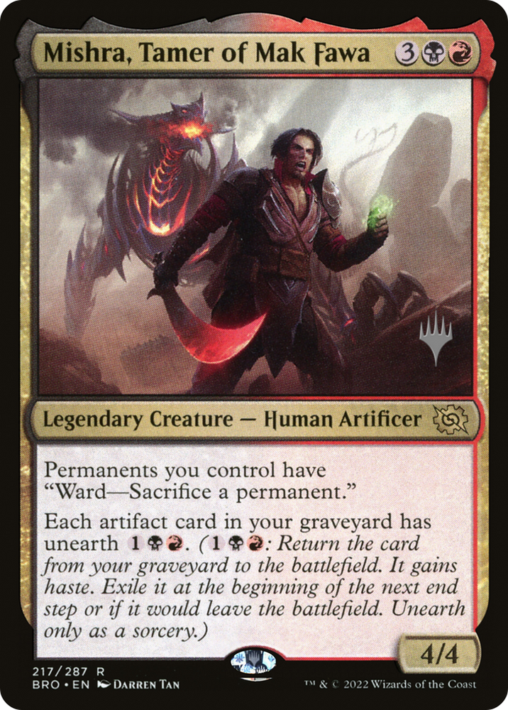 Mishra, Tamer of Mak Fawa (PPBRO-217P) - The Brothers' War Promos Foil