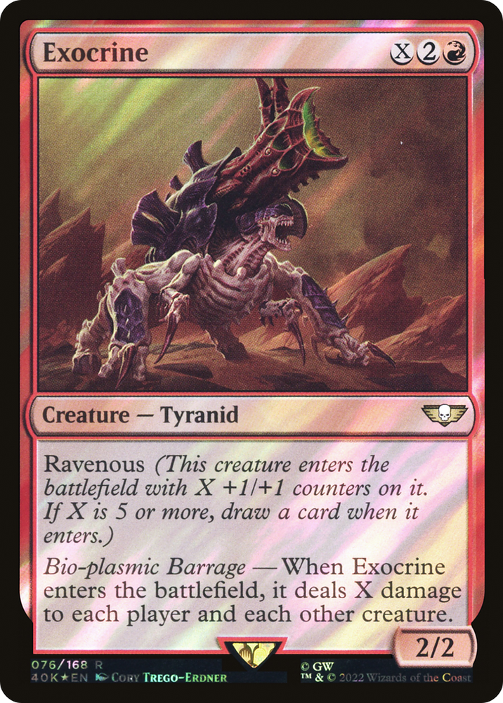 Exocrine (Surge Foil) (40K-76★) - Warhammer 40,000 Commander Foil