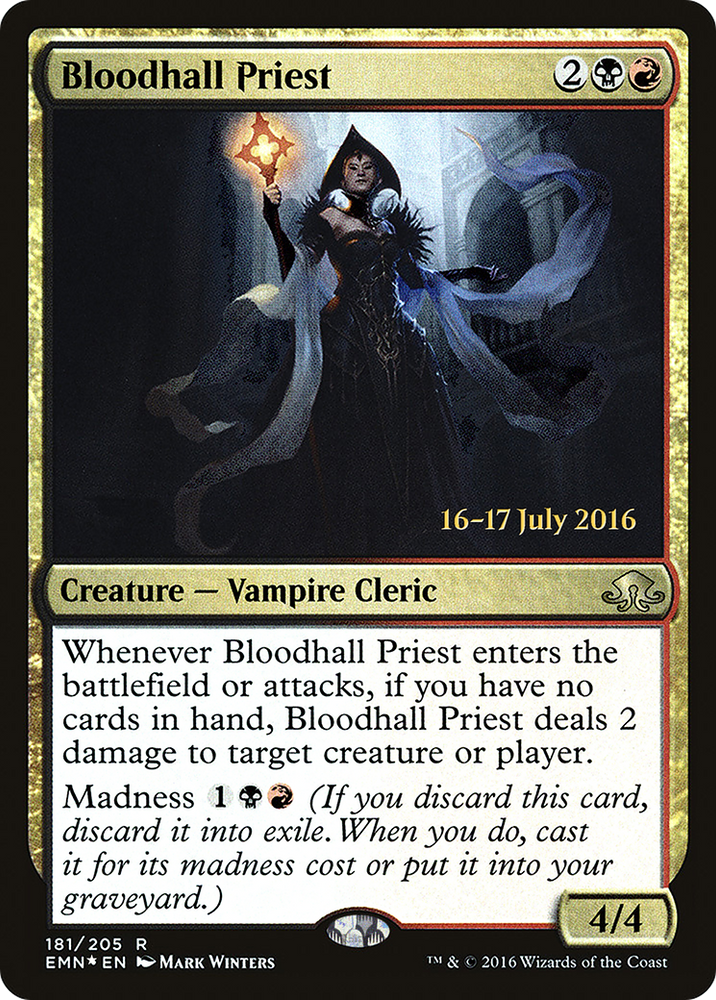 Bloodhall Priest (PRE-181) - Eldritch Moon Promos Foil