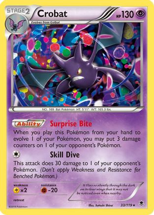 Crobat 033/119  XY  Phantom Forces - Rare