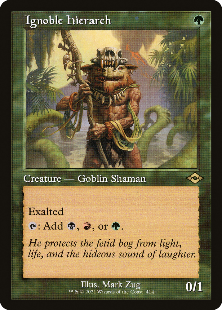 Ignoble Hierarch (Retro Frame) (MH2-414) - Modern Horizons 2 Etched Foil