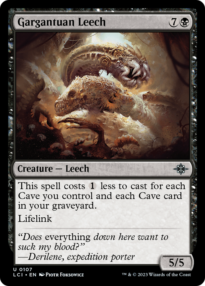 Gargantuan Leech (LCI-107) - The Lost Caverns of Ixalan Foil