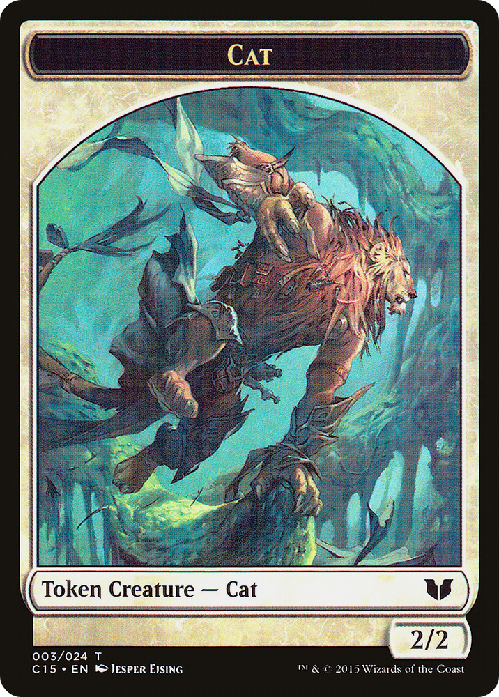 Cat (C15-3 // 8) - Commander 2015 Tokens