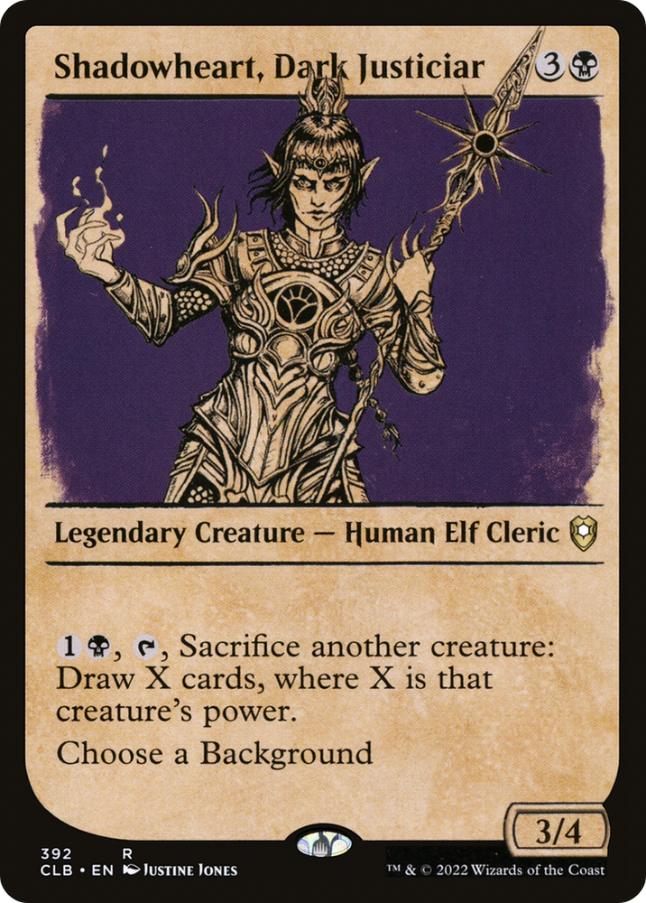 Shadowheart, Dark Justiciar (Showcase) (CLB-392) - Commander Legends: Battle for Baldur's Gate: (Showcase) Foil