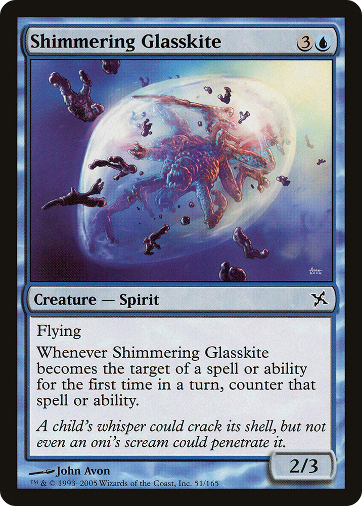 Shimmering Glasskite (BOK-051) - Betrayers of Kamigawa Foil
