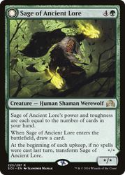 Sage of Ancient Lore (SOI-225) - Shadows over Innistrad: (Double Faced Transform)