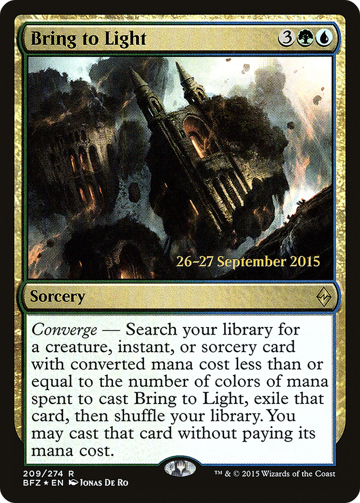 Bring to Light (PRE-209) - Battle for Zendikar Promos Foil