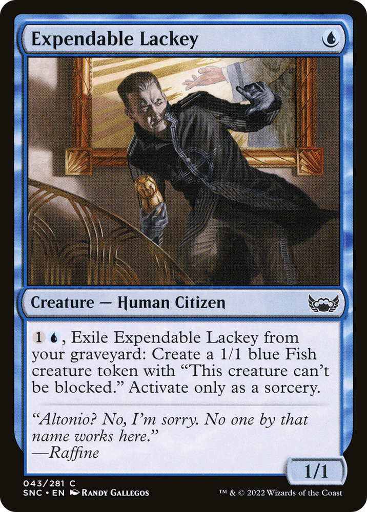 Expendable Lackey (SNC-043) - Streets of New Capenna Foil
