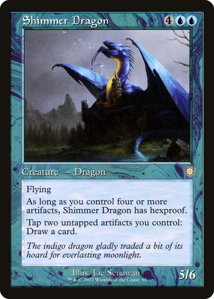 Shimmer Dragon (Retro Frame) (BRC-095) - The Brothers' War Commander