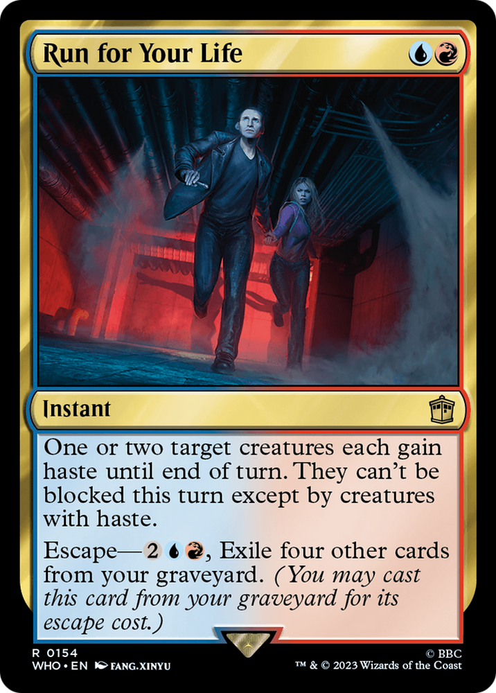 Run for Your Life (WHO-154) - Doctor Who Foil