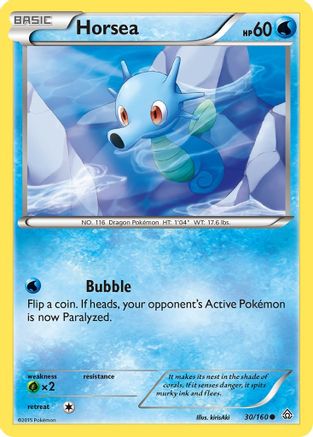 Horsea 030/160  XY  Primal Clash - Common