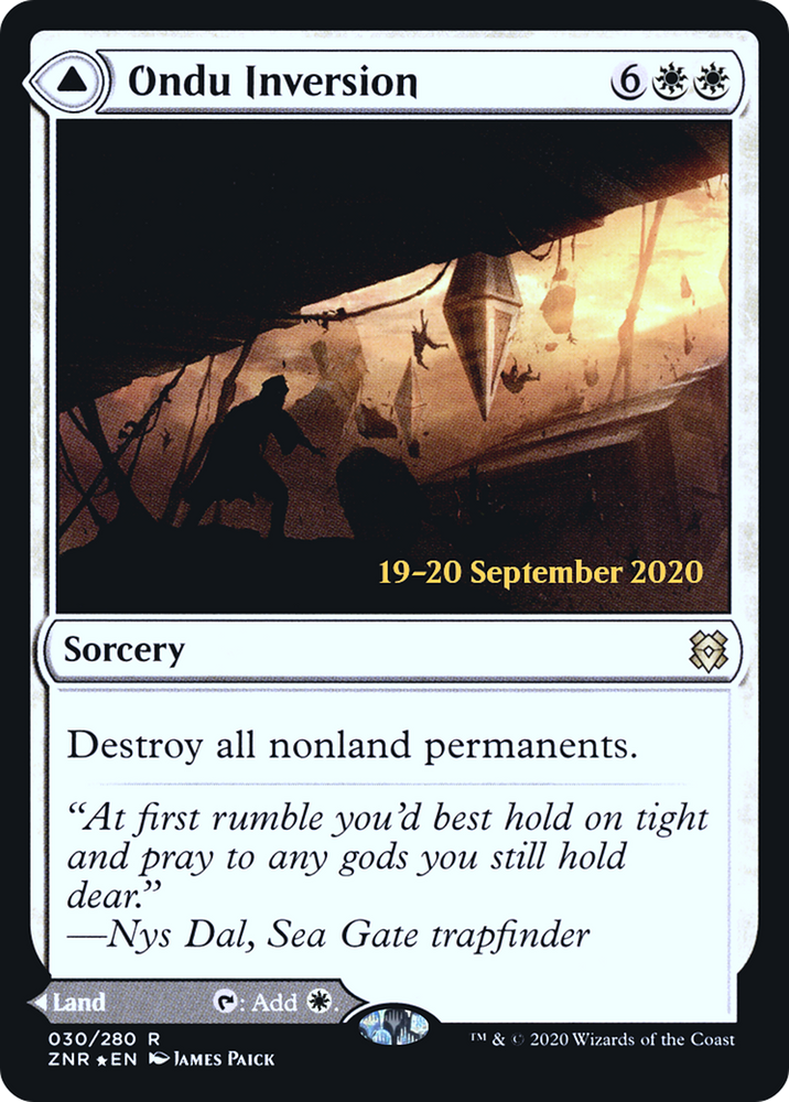Ondu Inversion (PRE-030) - Zendikar Rising Promos Foil