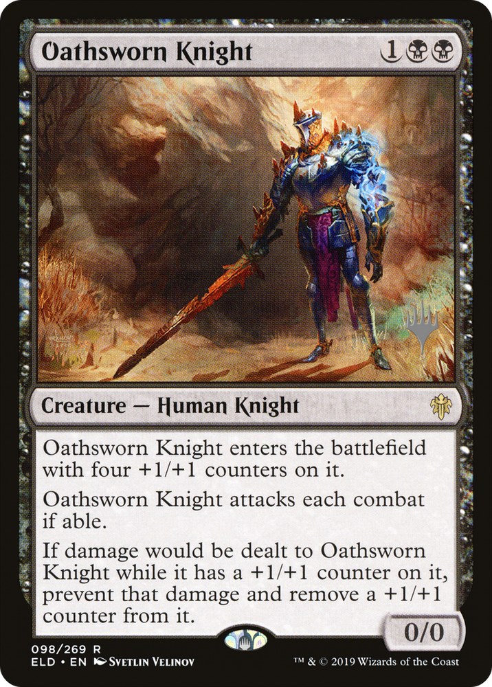 Oathsworn Knight (PPELD-098) - Throne of Eldraine Promos