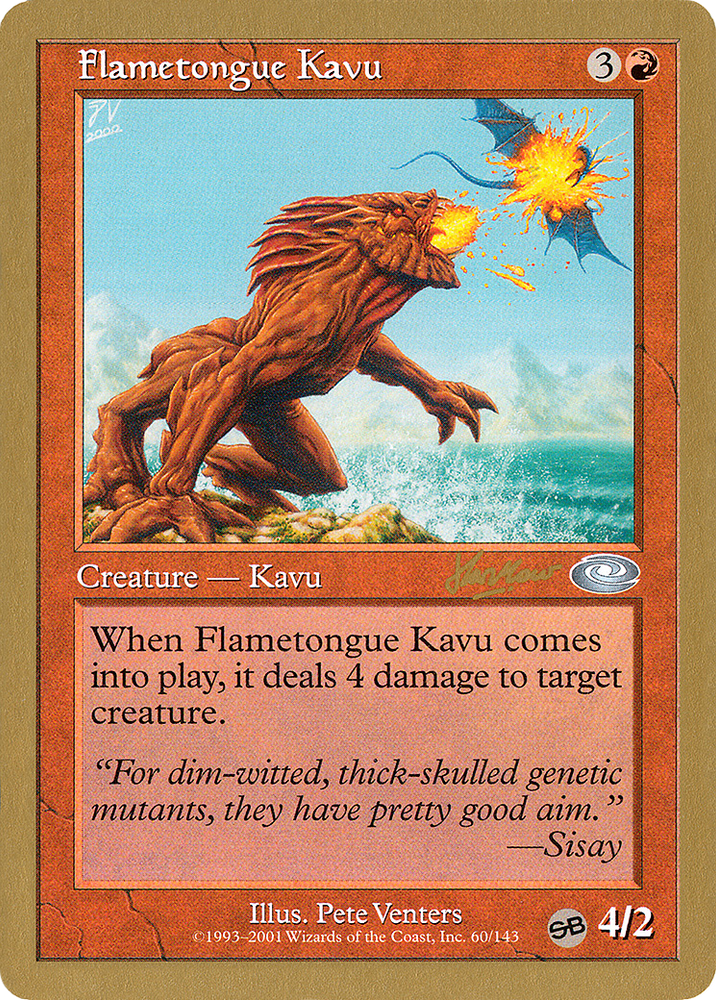 Flametongue Kavu - 2002 Sim Han How (PLS) (SB) (WCD-) - World Championship Decks 2002