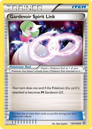 Gardevoir Spirit Link 130/160  XY  Primal Clash - Uncommon