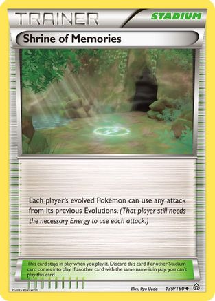 Shrine of Memories 139/160  - Reverse Holofoil XY  Primal Clash - Uncommon