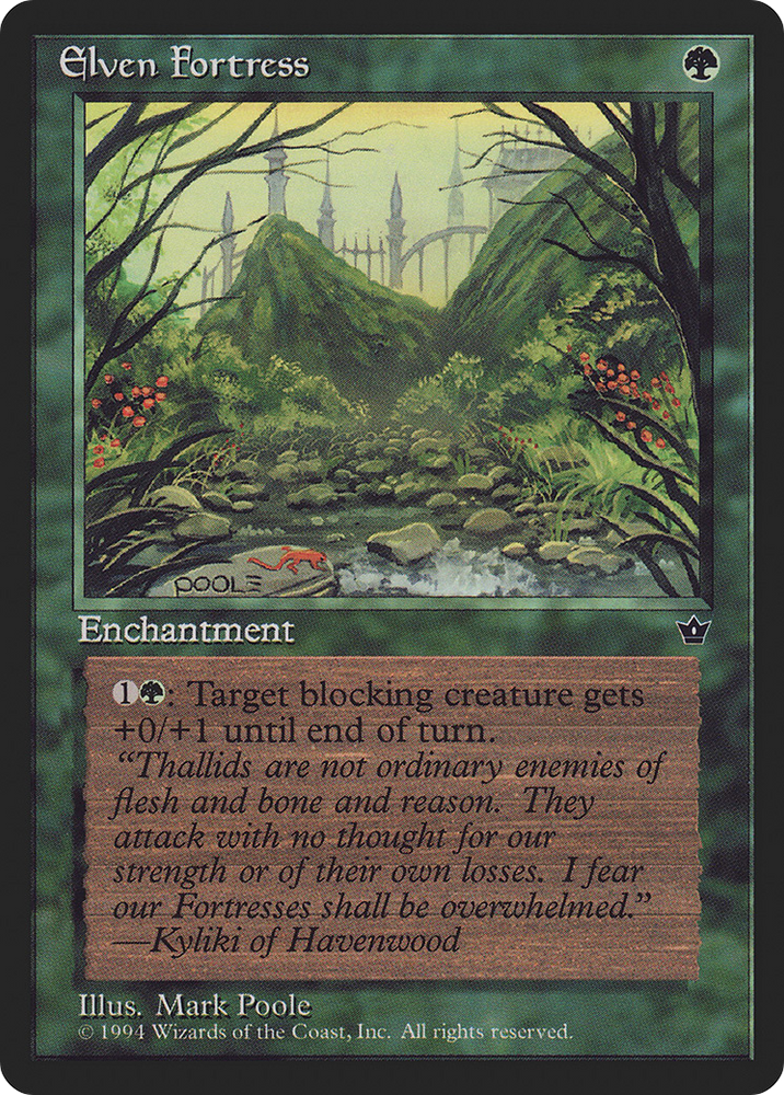 Elven Fortress (Poole) (FEM-65C) - Fallen Empires