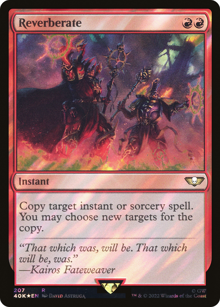 Reverberate (Surge Foil) (40K-207★) - Warhammer 40,000 Commander Foil