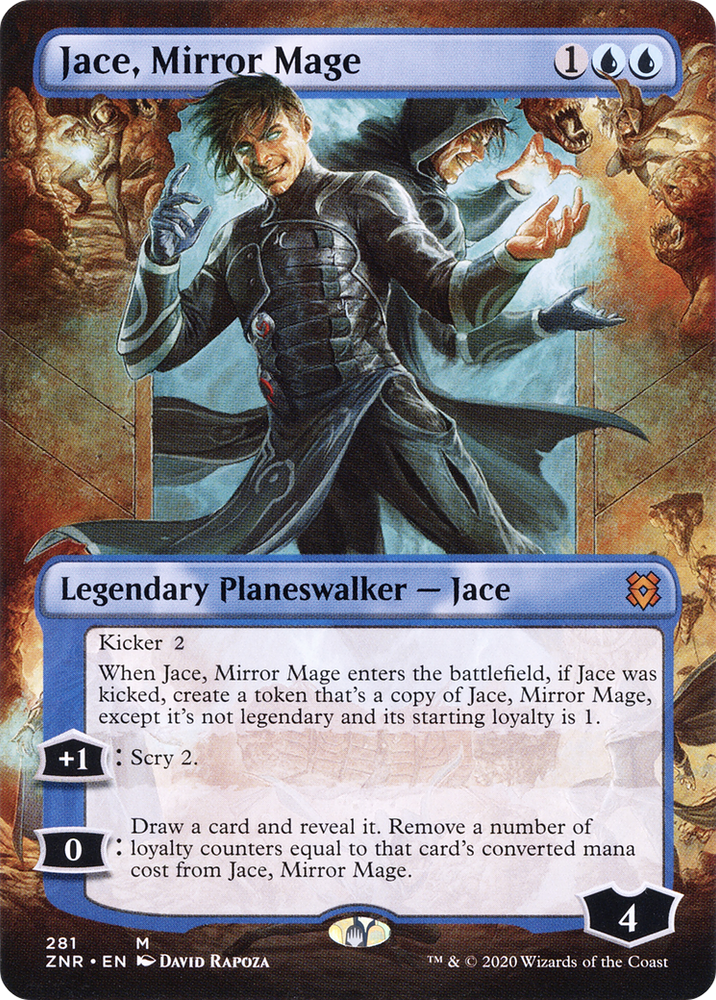 Jace, Mirror Mage (Borderless) (ZNR-281) - Zendikar Rising (Borderless)