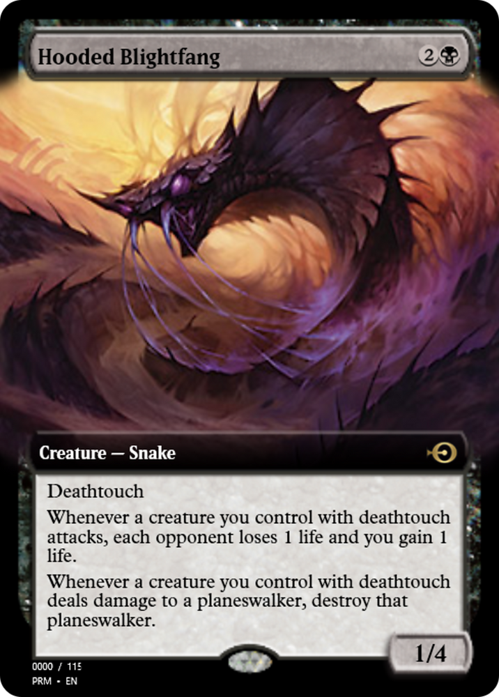 Hooded Blightfang (PRM-81956) - Magic Online Promos Foil