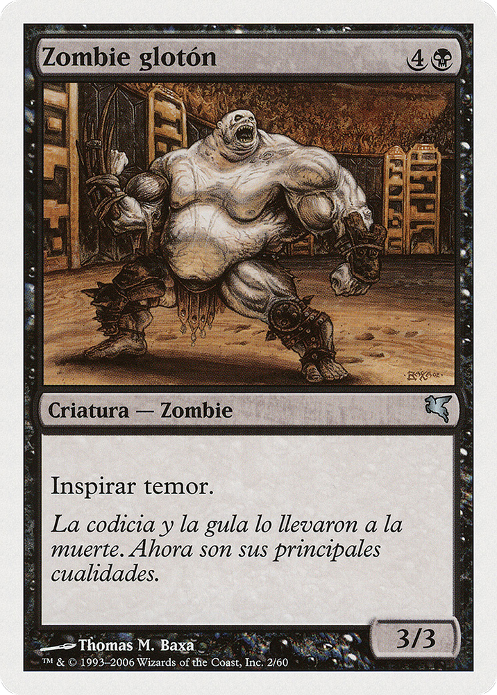 Gluttonous Zombie (Italian) - "Zombie Vorace" (PSAL-0F2) - Salvat 2005