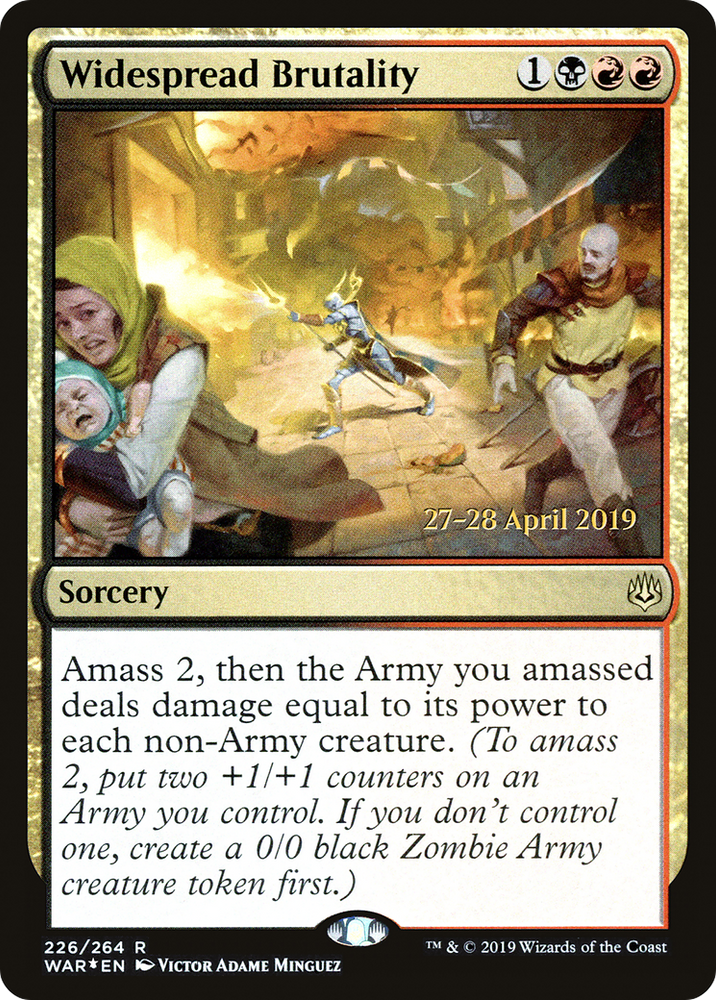 Widespread Brutality (PRE-226) - War of the Spark Promos Foil