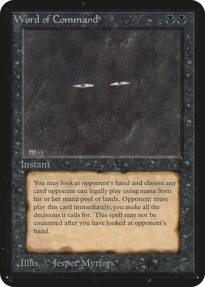Word of Command (LEA-136) - Limited Edition Alpha