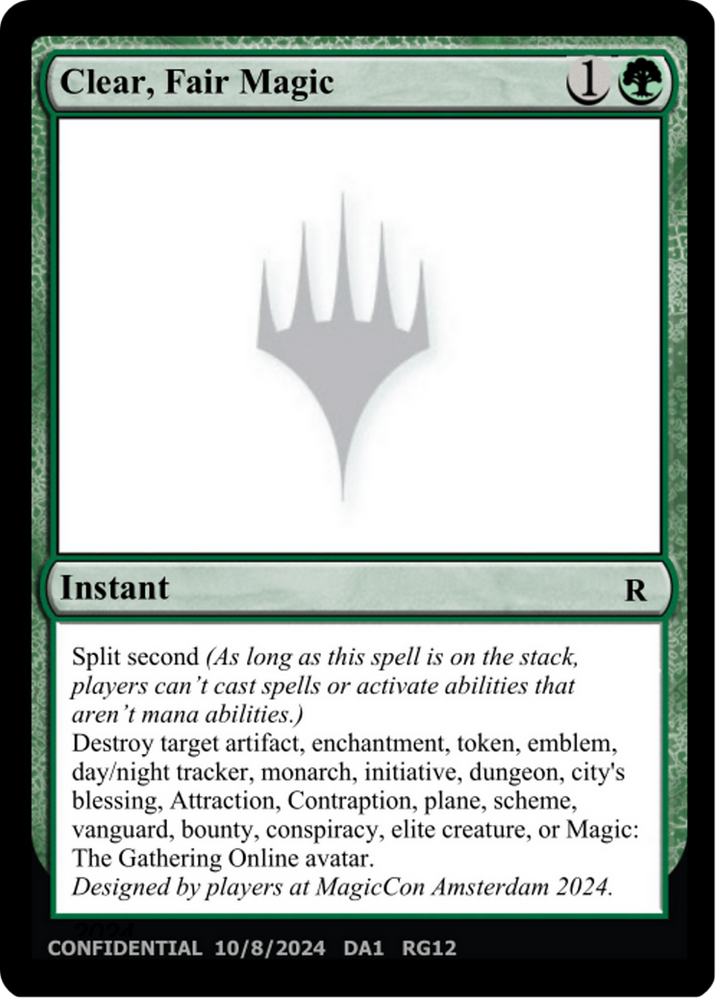 Clear, Fair Magic (UNK-RG12B) - Unknown Event