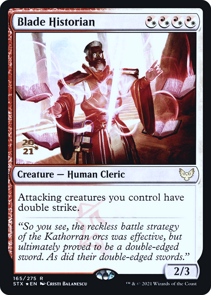 Blade Historian (PRE-165) - Strixhaven: School of Mages Promos Foil