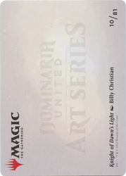 Knight of Dawn's Light // Knight of Dawn's Light (ADMU-010) - Dominaria United Art Series (Borderless)