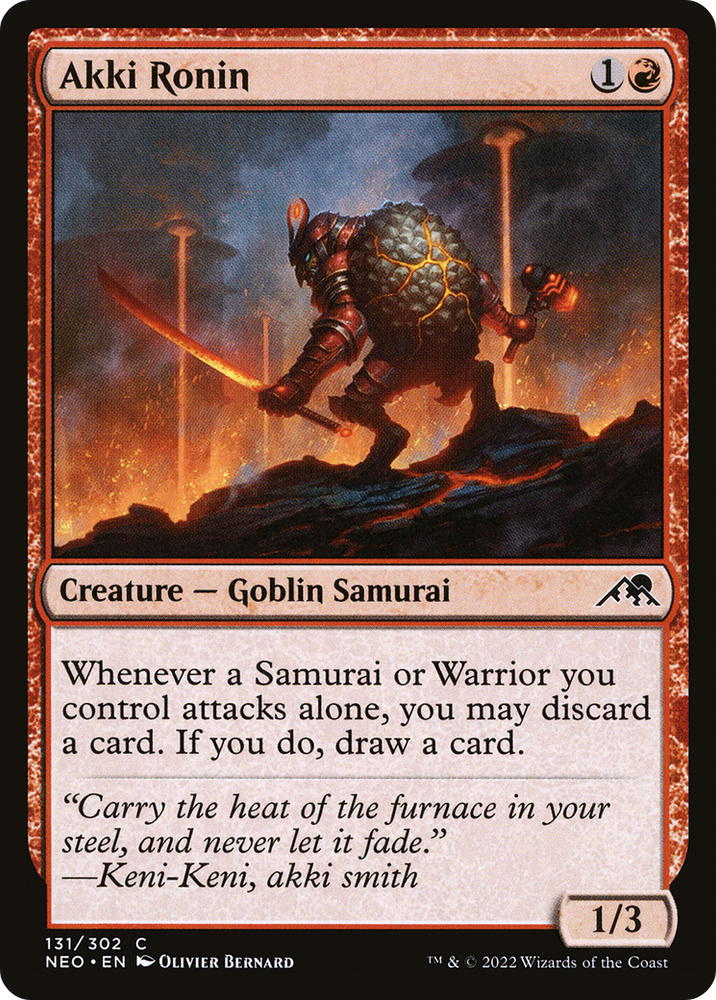 Akki Ronin (NEO-131) - Kamigawa: Neon Dynasty