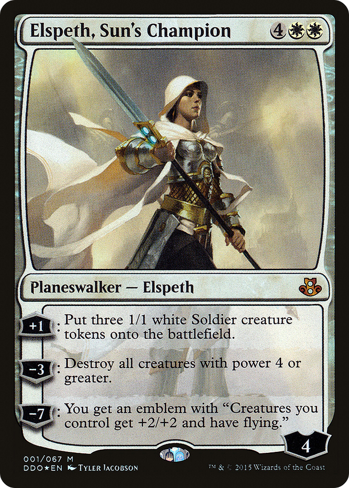 Elspeth, Sun's Champion (DDO-001) - Duel Decks: Elspeth vs. Kiora Foil
