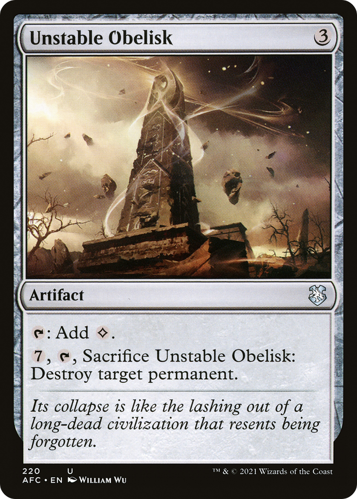Unstable Obelisk (AFC-220) - Forgotten Realms Commander
