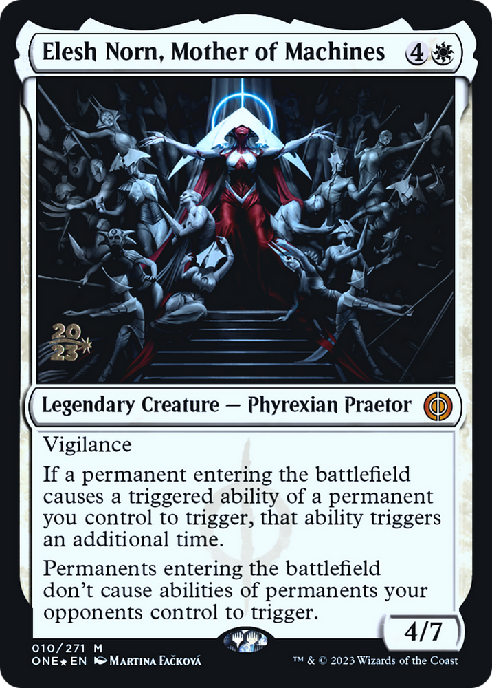 Elesh Norn, Mother of Machines (PRE-010) - Phyrexia: All Will Be One Promos Foil