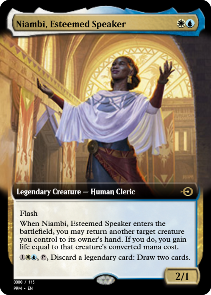 Niambi, Esteemed Speaker (PRM-82018) - Magic Online Promos Foil